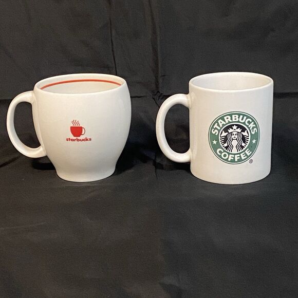 Vintage Starbucks Mugs (2) Catalina USA and Barista Abbey Red Steaming 2004 - Picture 2 of 5
